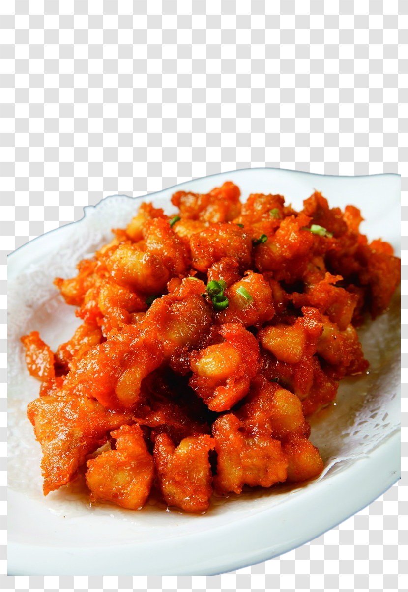 Sweet And Sour Chicken 65 - Fried Food - Pork Transparent PNG