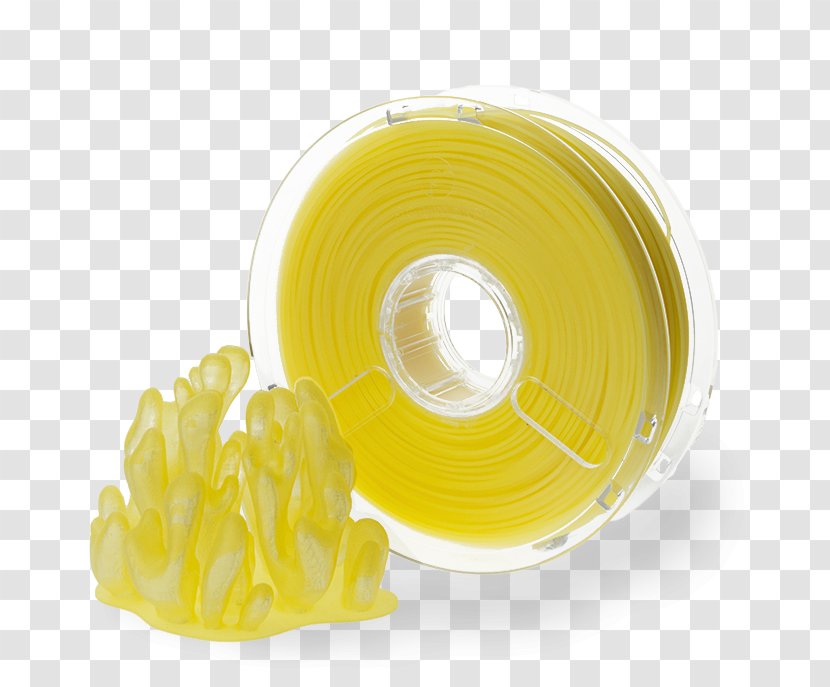 Polylactic Acid 3D Printing Filament Yellow Transparency And Translucency - 3d - Green Transparent PNG