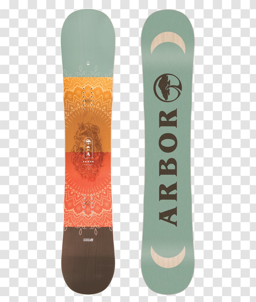 Arbor Women's Ethos (2017) Snowboard Cadence Poparazzi Element - Burton Snowboards Transparent PNG