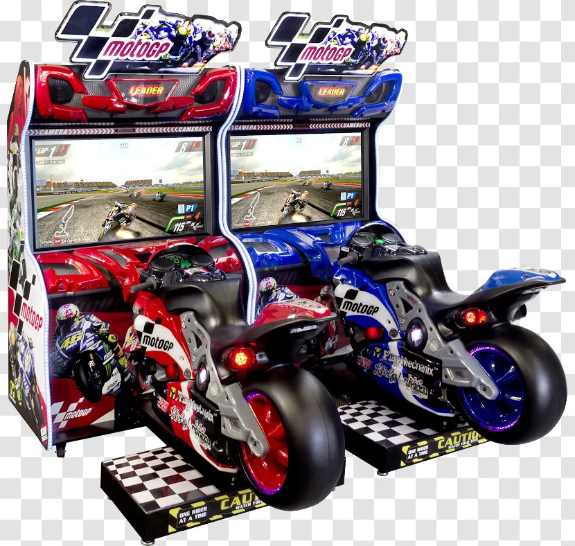 MotoGP Arcade Game Amusement Raw Thrills Racing Video - Recreation Room - Motogp Transparent PNG