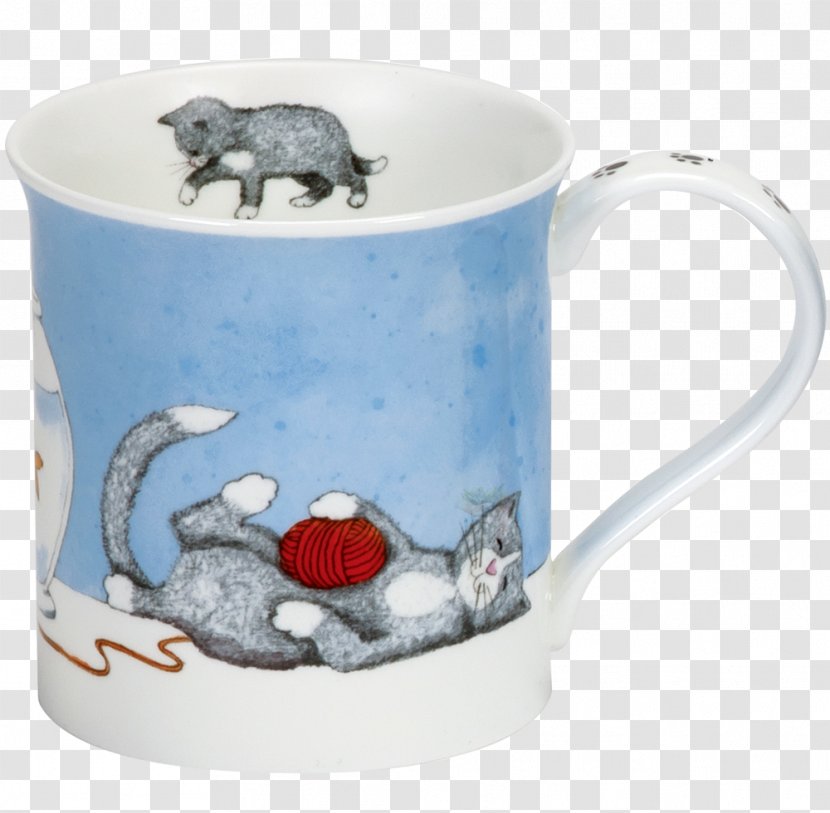Dunoon Cat Mug Bone China Teacup - Cup Transparent PNG