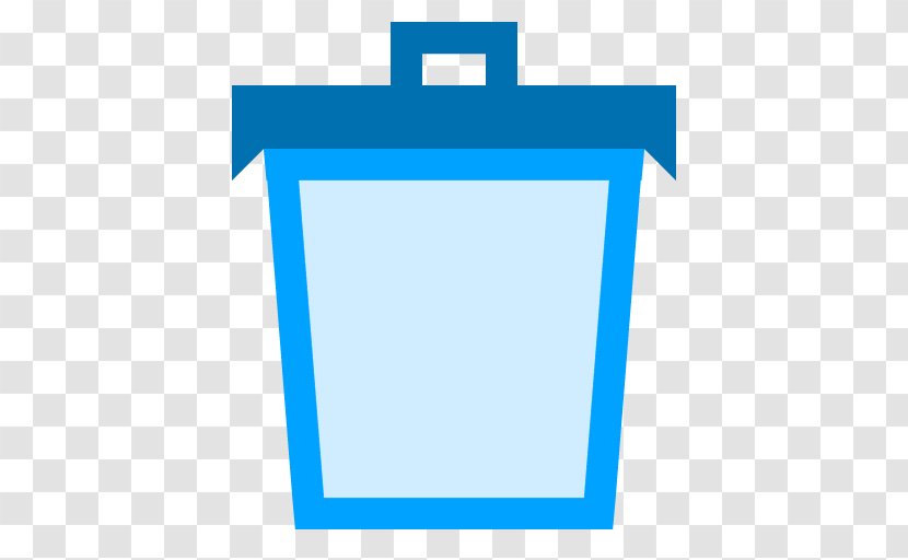 Blue Square Angle Area - Brand - Trash Empty Transparent PNG