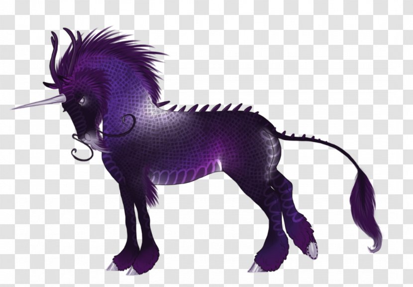 Mustang Unicorn Purple Snout Naturism - Mane Transparent PNG