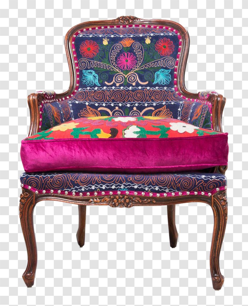 Eames Lounge Chair No. 14 Bergère Wing - Purple Transparent PNG
