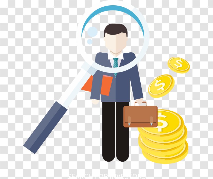 Investor Investment Businessperson Stock - Service - Magnifier Business People Transparent PNG