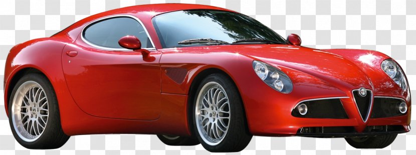 Alfa Romeo 8C Competizione Car Brera And Spider Mazda Demio - Luxury Vehicle Transparent PNG