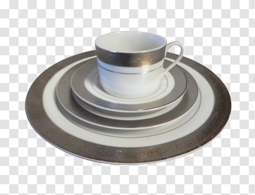 Silver Estate Tableware Plate Linen - Porcelain Transparent PNG