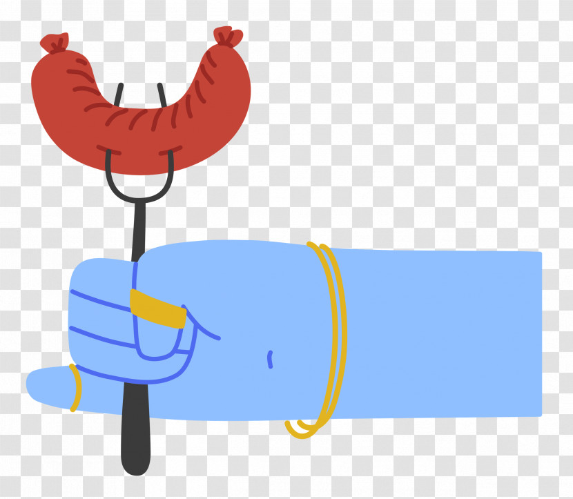 Hand Holding Bbq Hand Barbecue Transparent PNG
