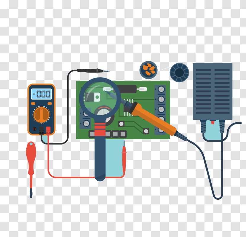 Electronics Engineering Naprawa Flat Design - Tool Transparent PNG