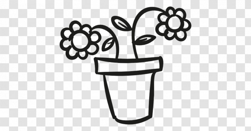 Vector Graphics Clip Art - Coloring Book - Flowerpot Outline Transparent PNG