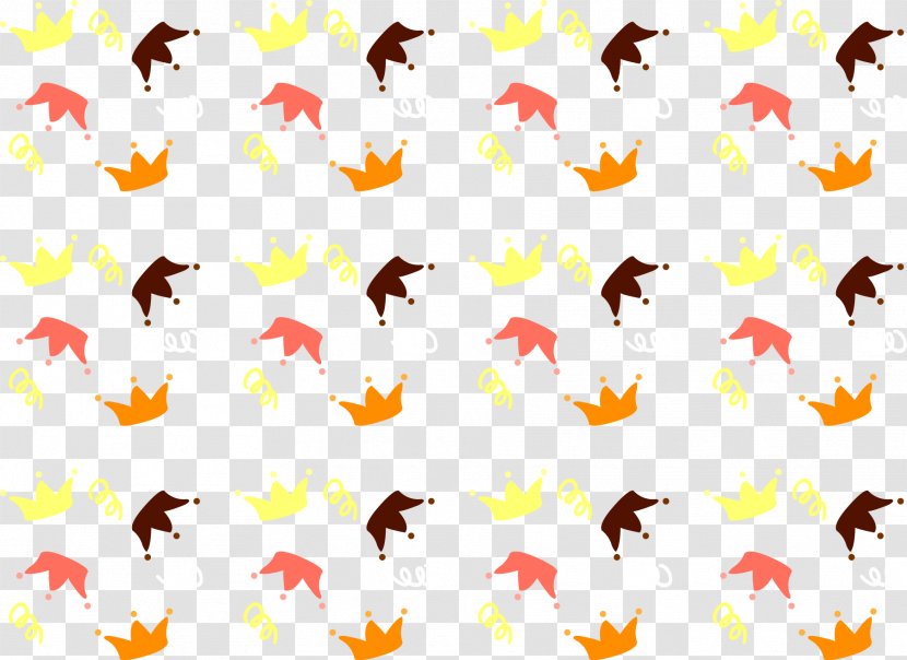 Beak U304fu30fcu307eu3093 Clip Art - Orange - Crown Pattern Vector Transparent PNG