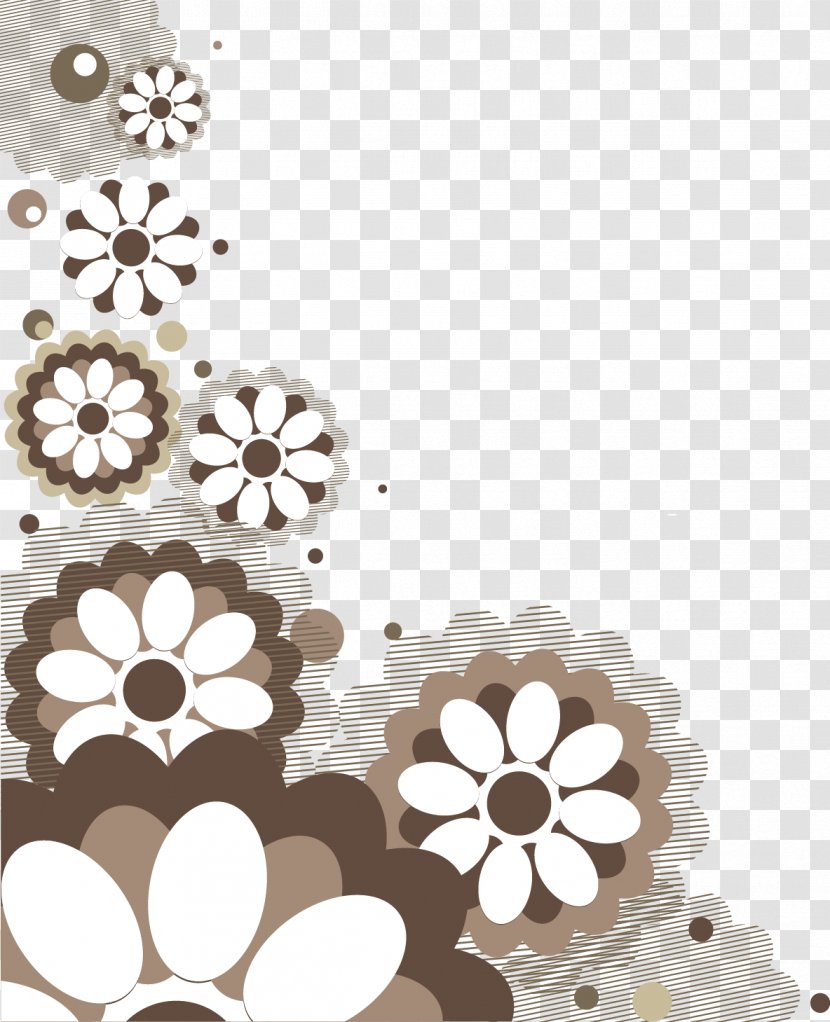 Illustration - Petal - Korean Vintage Decorative Patterns Material Transparent PNG