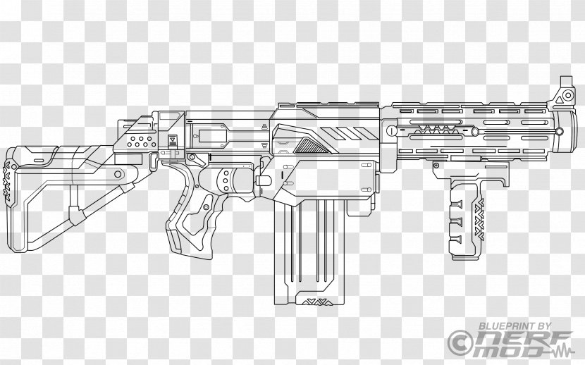 Nerf Blaster Toy Weapon Gun - Heart Transparent PNG