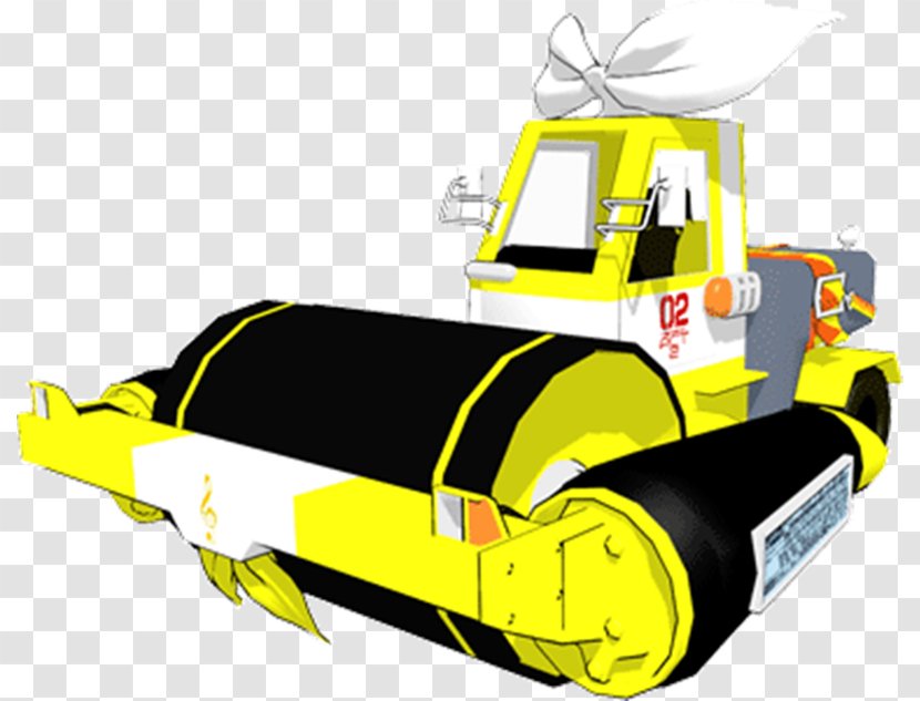 Road Roller Kagamine Rin/Len Heavy Machinery - Motor Vehicle Transparent PNG