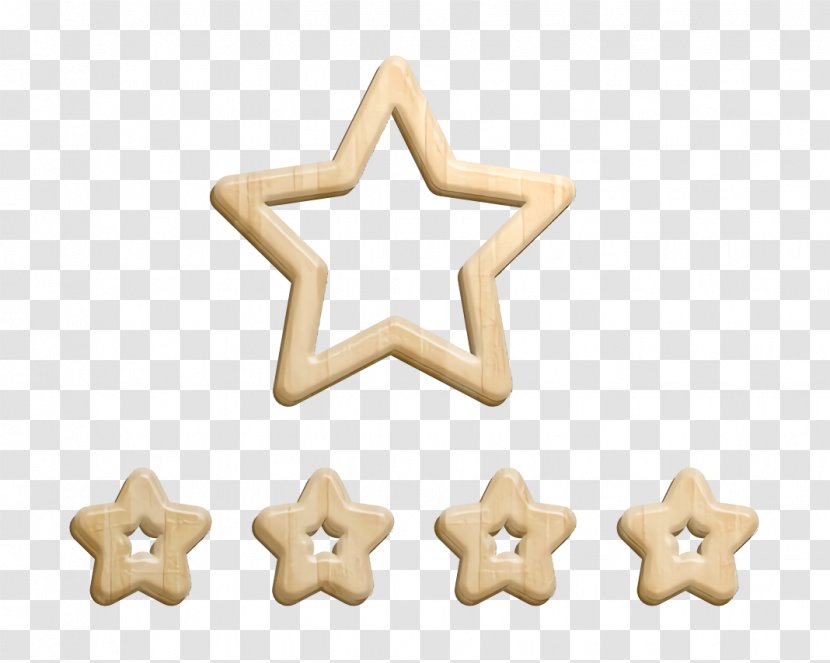 Rate Icon Rating Survey - Beige Star Transparent PNG