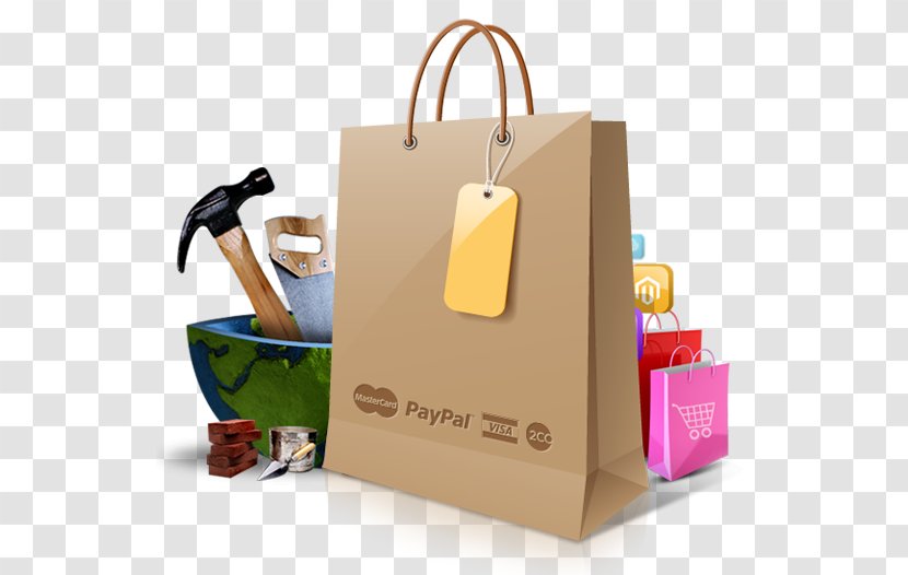 Paper Bag Shopping Bags & Trolleys - Advertising Transparent PNG
