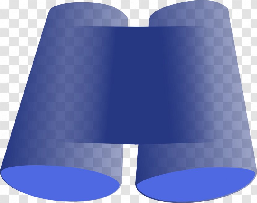 Clip Art - Cobalt Blue - Binoculars Transparent PNG