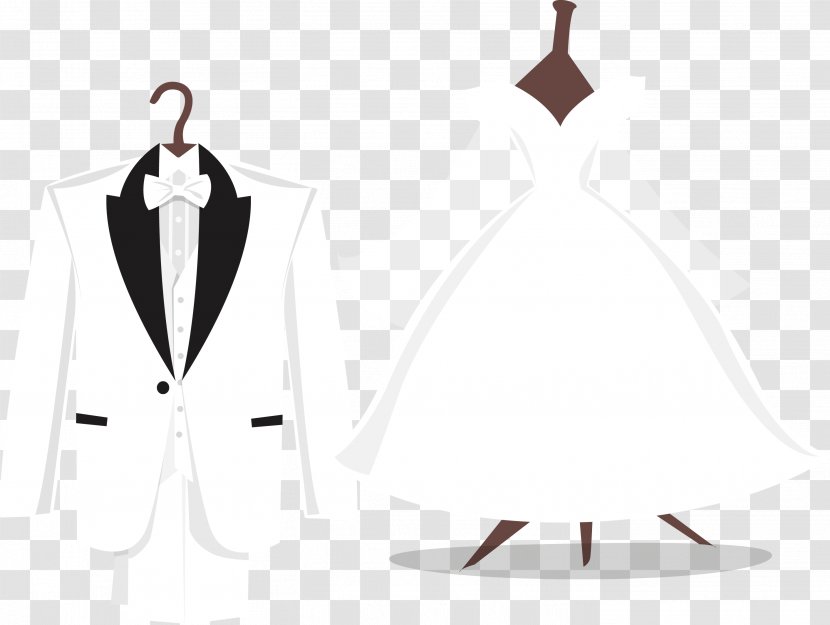 Tuxedo Wedding Dress Suit - Gentleman - Vector Transparent PNG