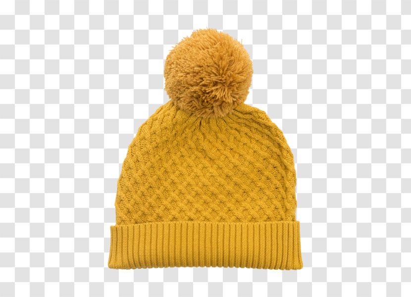 Beanie Knit Cap Woolen - Yellow Transparent PNG