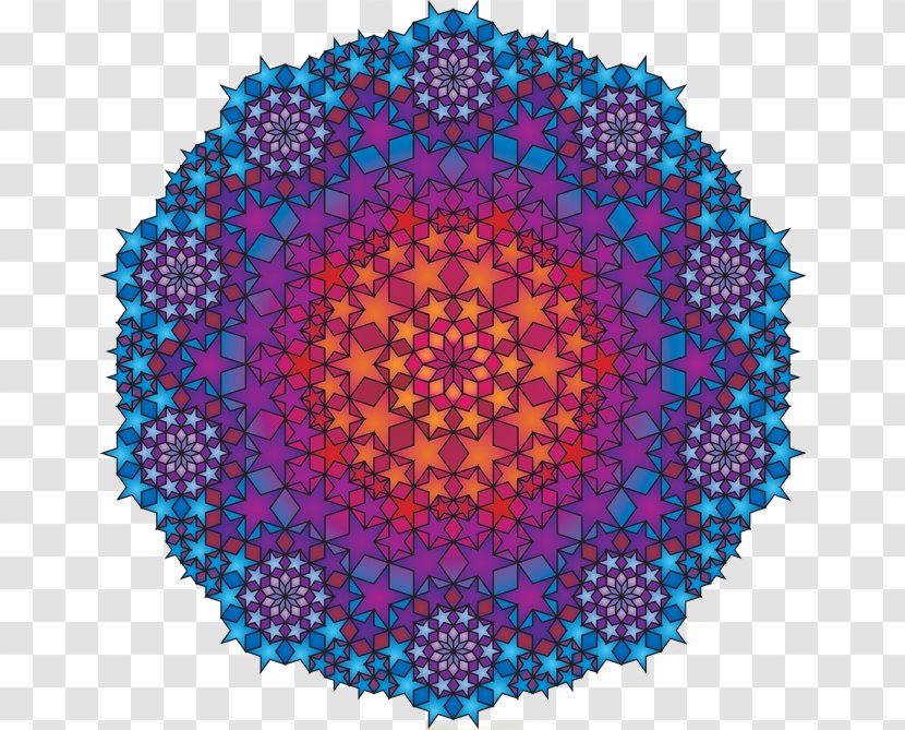 Circle Sacred Geometry Symmetry Tetrahedron - Kaleidoscope Transparent PNG