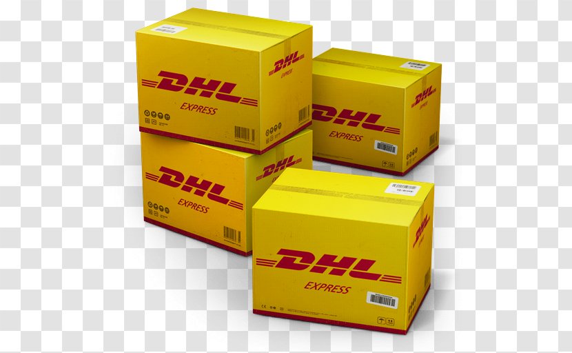 Box Brand Packaging And Labeling - Carton - DHL Shipping Transparent PNG