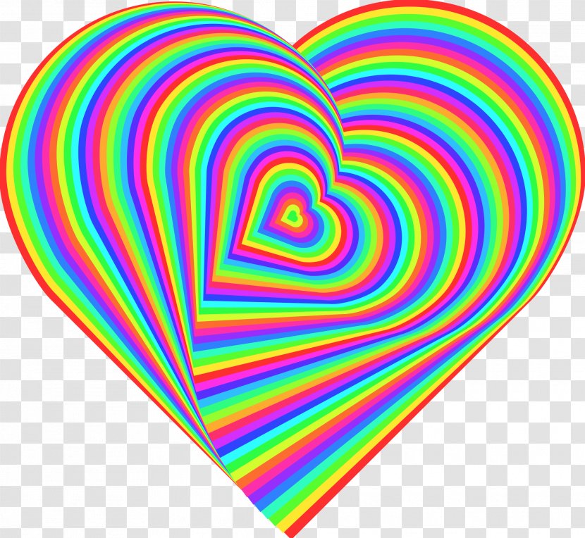 Heart Desktop Wallpaper Rainbow Clip Art - Flower Transparent PNG