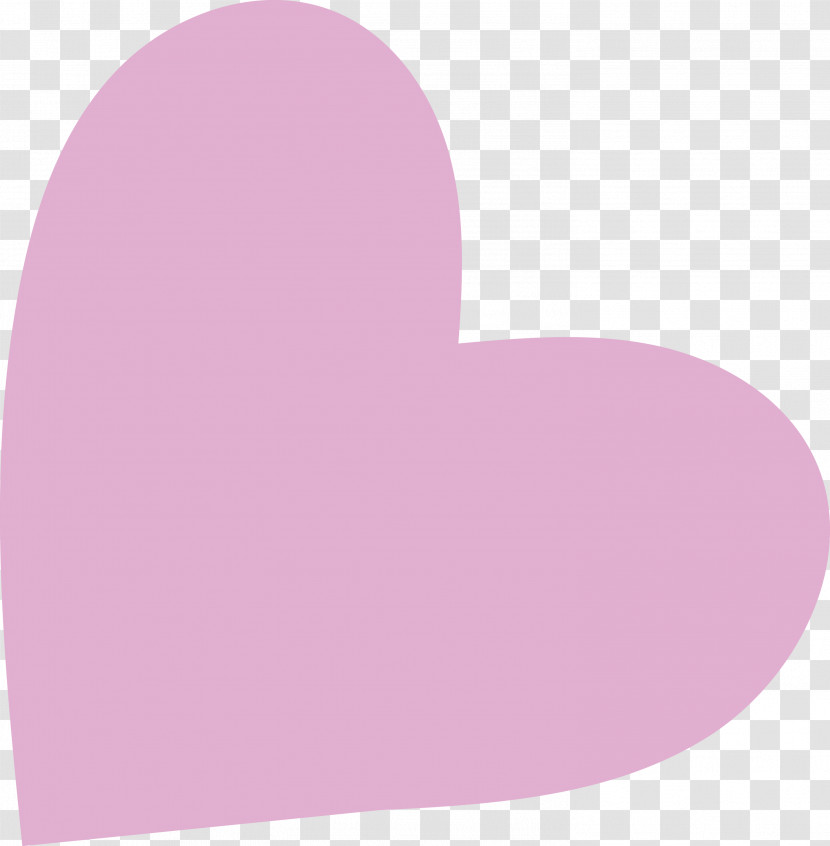 Pink M Font Heart M-095 Transparent PNG