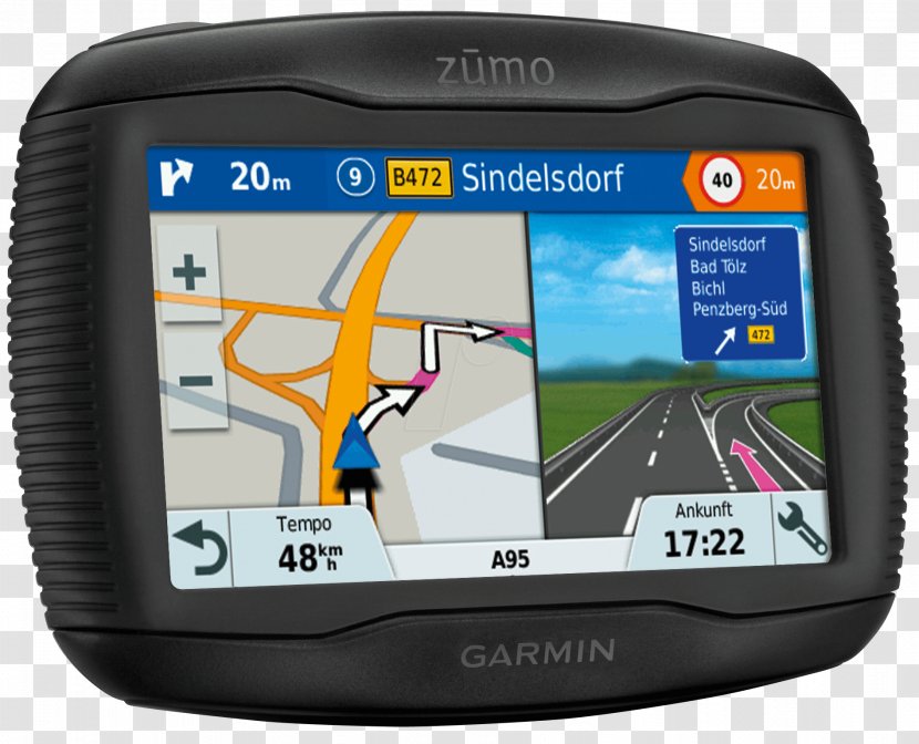 GPS Navigation Systems Motorcycle Garmin Zumo 345 Lm Western Eu Ltd. - Vehicle Transparent PNG