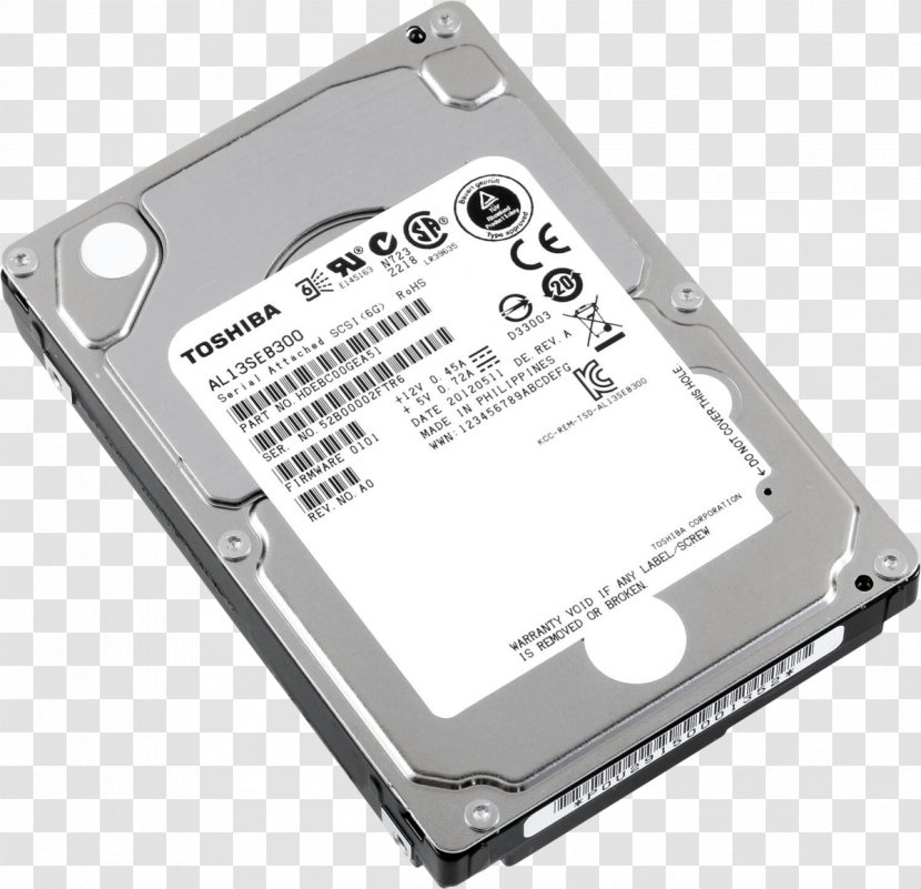 Laptop Hard Drives Toshiba Serial Attached SCSI ATA - Disk Transparent PNG