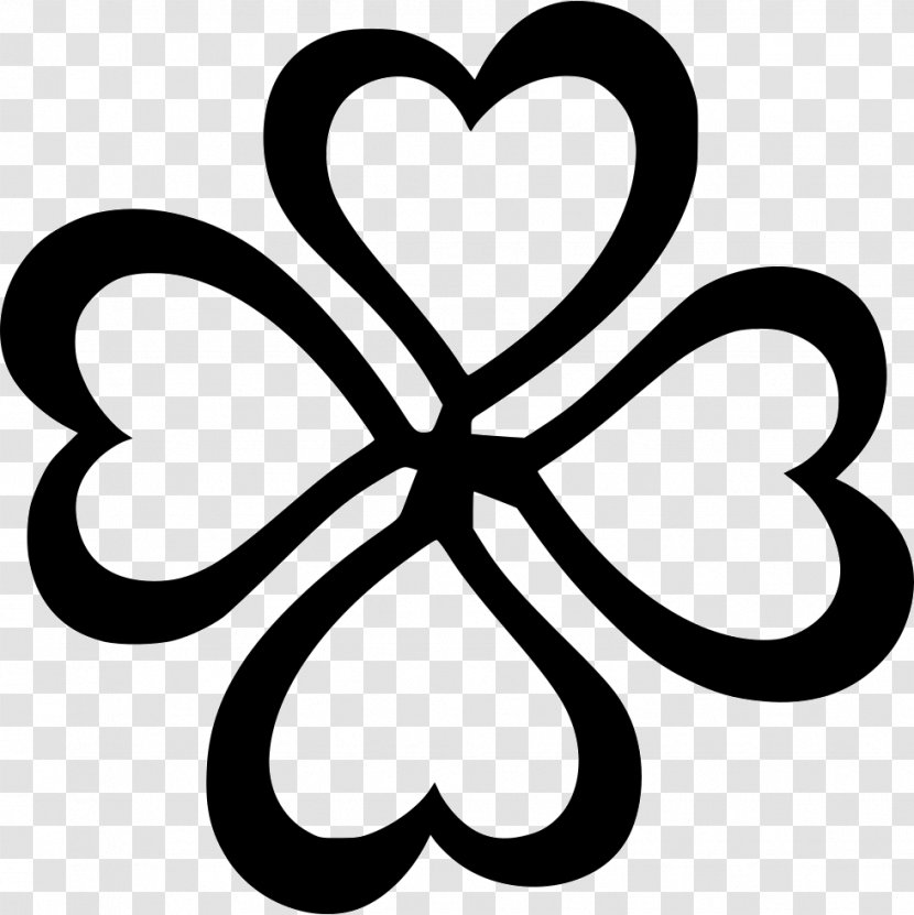 Luck Four-leaf Clover Clip Art - Area Transparent PNG