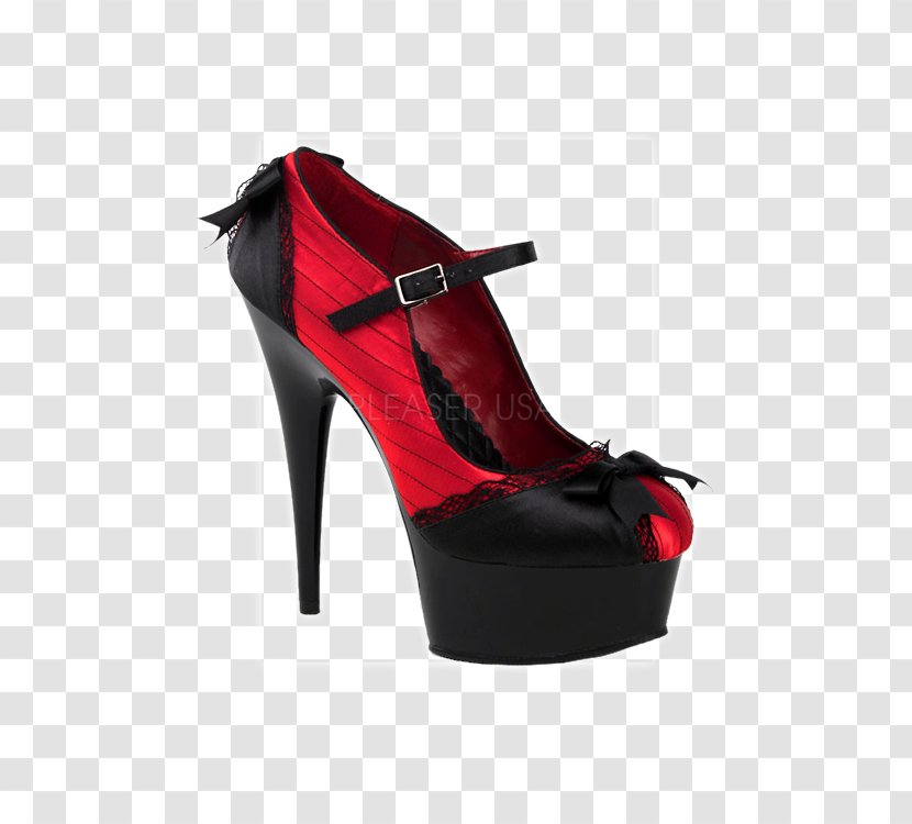 Pleaser USA, Inc. High-heeled Shoe Stiletto Heel Mary Jane Court - Basic Pump - Satin Transparent PNG