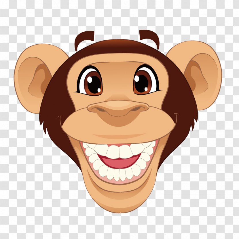 Monkey Cartoon Royalty-free Illustration - Primate - Vector Yang Transparent PNG