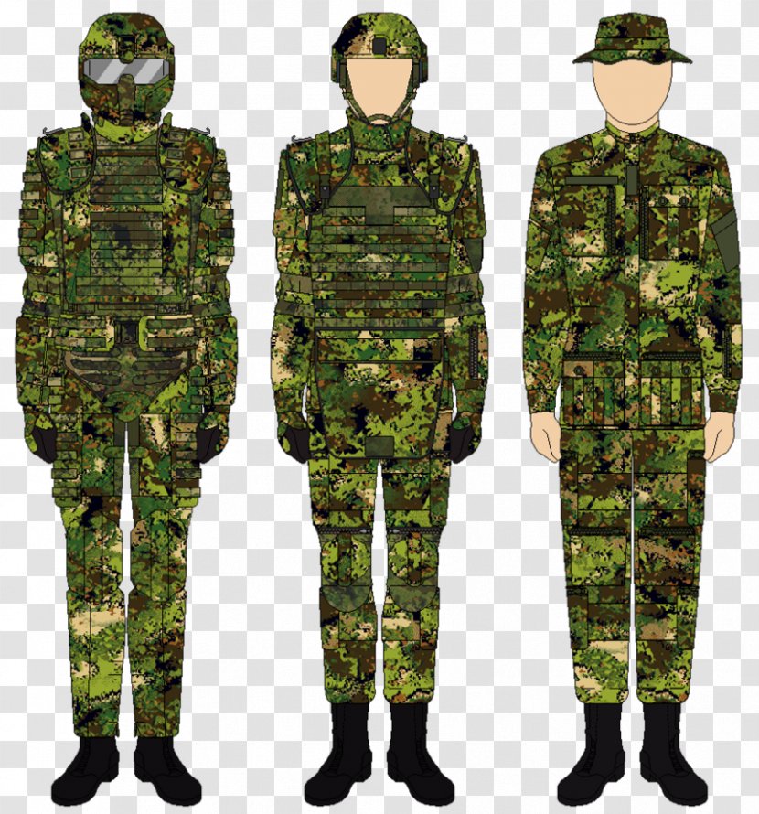Military Camouflage Infantry Soldier Uniform - Clothing Transparent PNG