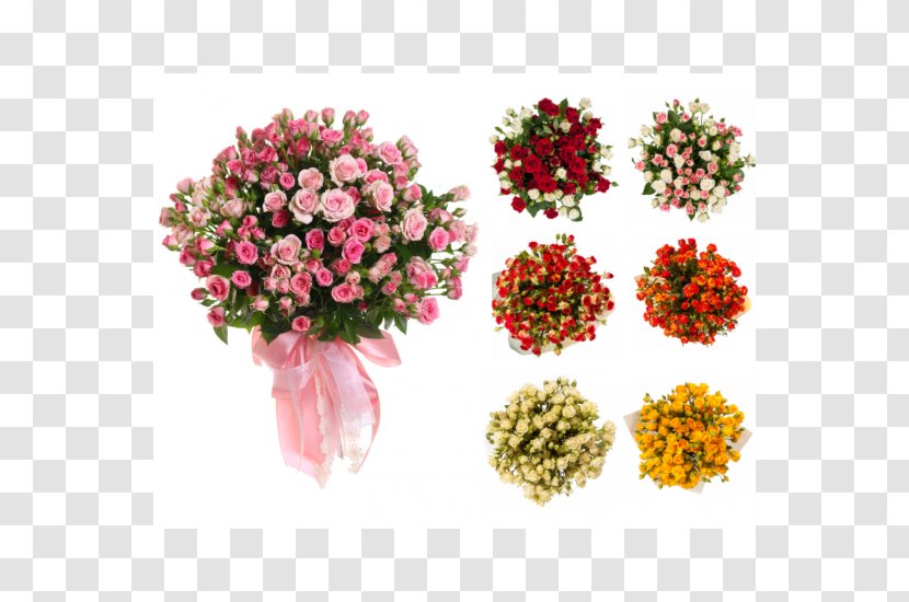 Cut Flowers Garden Roses Flower Bouquet Pink - Plant Transparent PNG