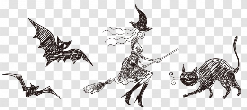 Halloween Witch - Wing - Illustration Transparent PNG