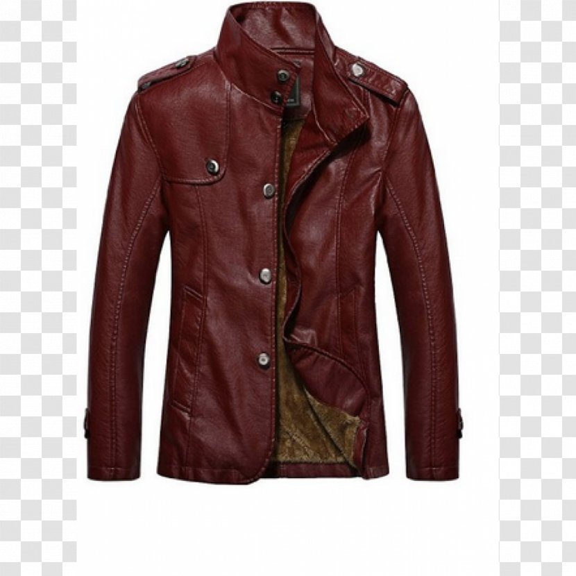 Leather Jacket Clothing Suit Fashion - Coat Transparent PNG