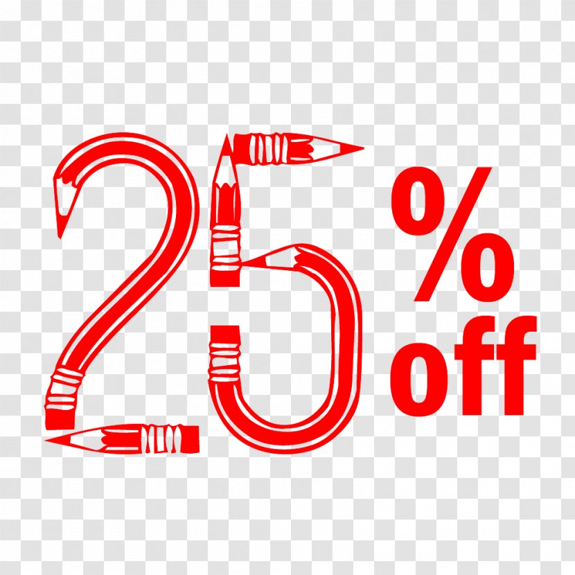 Back To School 25% Off Discount Tag. - Clothing - Meijer Transparent PNG