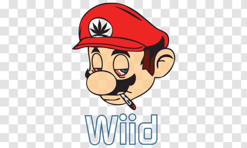 Super Mario Bros. Cannabis Smoking - Headgear - Bros Transparent PNG