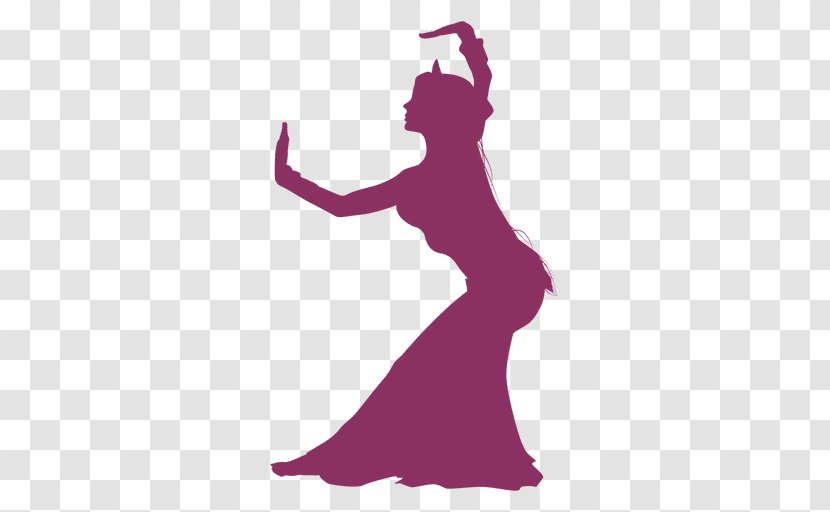 Belly Dance Silhouette Graphic Design - Violet - Vector Transparent PNG