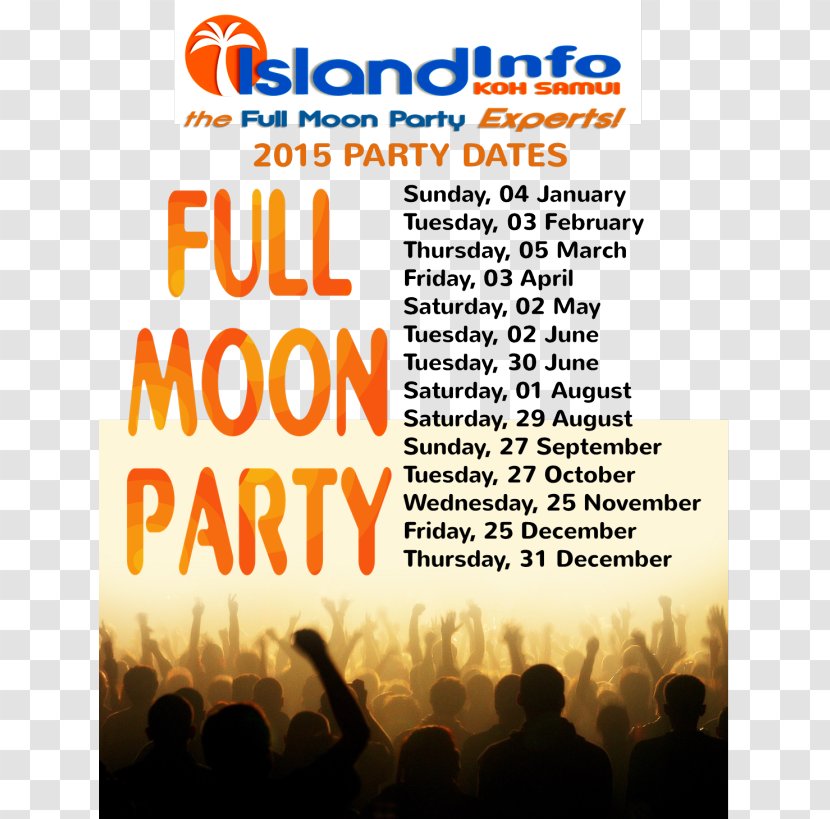 Ko Samui Hat Rin Full Moon Party Beach - Public Relations Transparent PNG