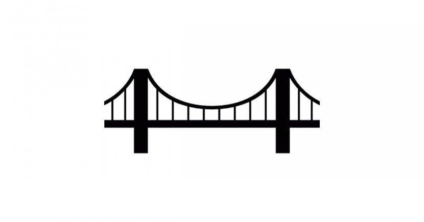 Golden Gate Bridge Simple Suspension Clip Art - Cliparts Transparent PNG