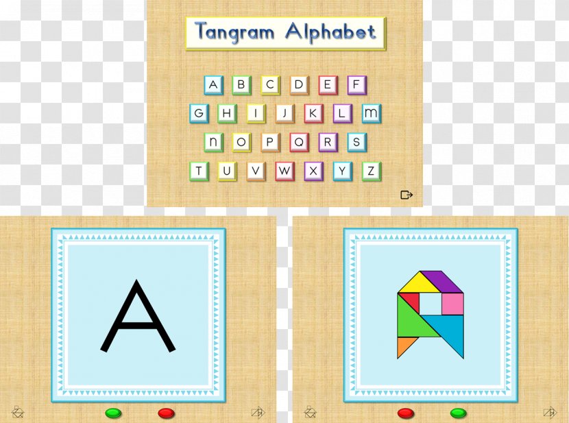 Tangram Shapes Letter Alphabet Ppt - Case - Card Transparent PNG