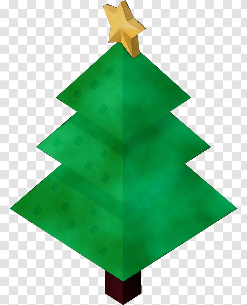 Christmas Tree - Decoration - Evergreen Origami Transparent PNG