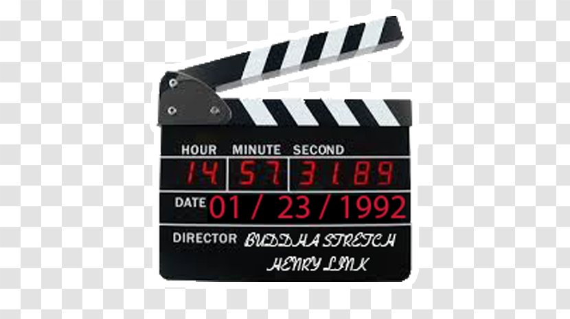 Clapperboard Alarm Clocks Film Cinematography - Radio Clock Transparent PNG