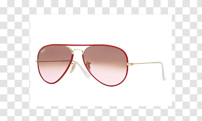 Ray-Ban Aviator Full Color Sunglasses Red - Eyewear - Ray Ban Transparent PNG