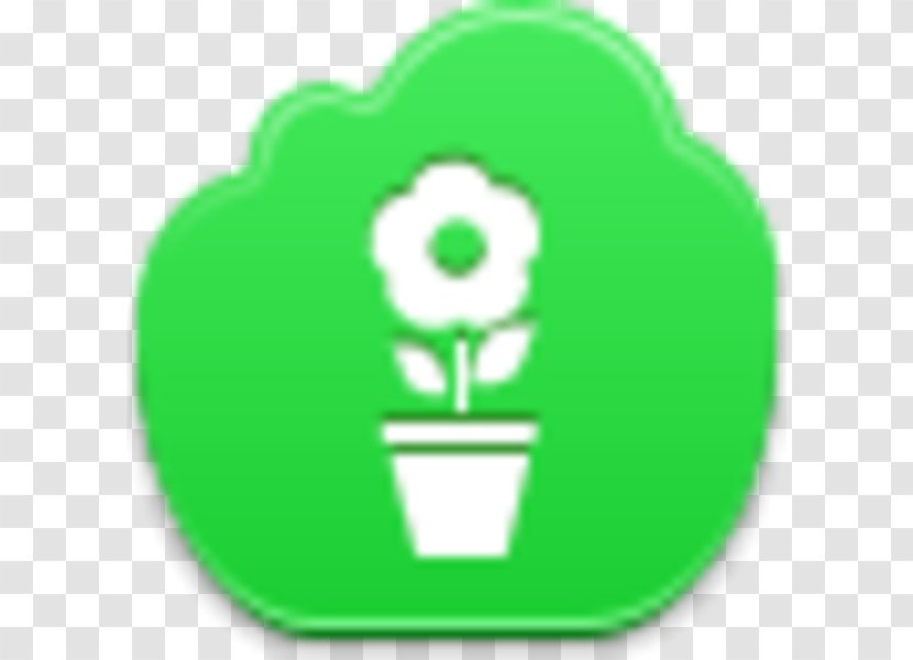 Download Clip Art - Flowerpot - Green Flower Transparent PNG