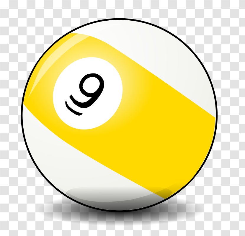 Billiards Cartoon Cue Stick - Text - Yellow Billiard Transparent PNG