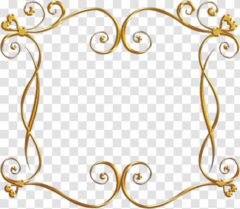 Clip Art Picture Frames Gold Ornament - Information Transparent PNG