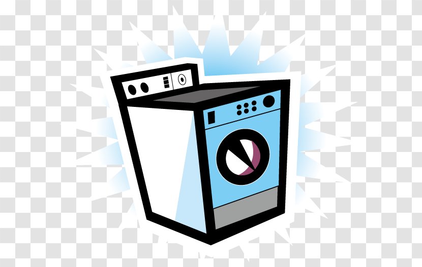Washing Machine - Home Appliance - Monocular Blue Cartoon Vector Transparent PNG