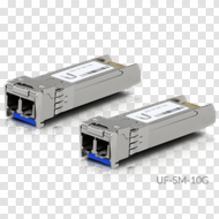 Small Form-factor Pluggable Transceiver 10 Gigabit Ethernet Network Switch Ubiquiti U Fiber Multi-Mode UniFi - Interface Converter - Optic Transparent PNG